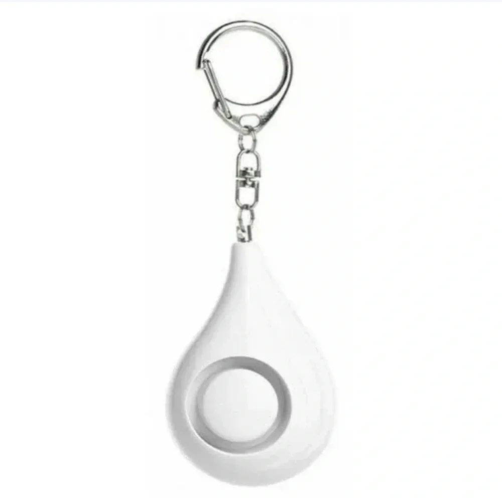 SafeSound Personal Alarm Keychain 125DB Self Defense Safety White NWT